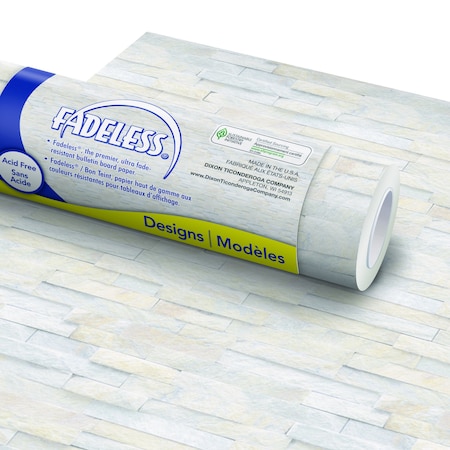 Fadeless Bulletin Board Paper, Ledger Stone, 48in. x 50ft. P0057485